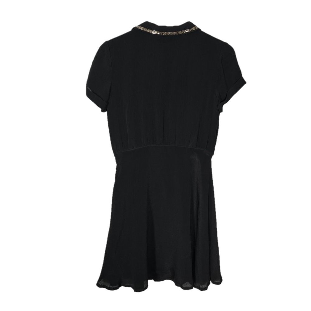 Juicy Couture Tuxedo Panel Sequin Mini Dress Size 4 - Picture 3 of 5